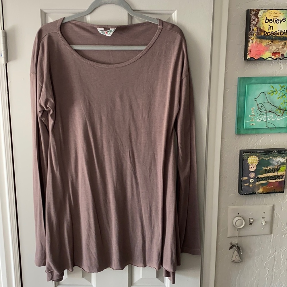 Hard Tail a-line long sleeve top